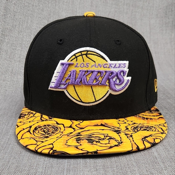 New Era Other - New Era × Los Angeles Lakers Floral Brim Adjustable Buckle Back Hat Med/ Large